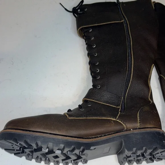 Women's Lace-Up Ankle Boots in Brown - Picture 7 of 8